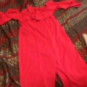 Red jumpsuit